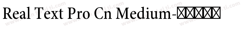 Real Text Pro Cn Medium字体转换